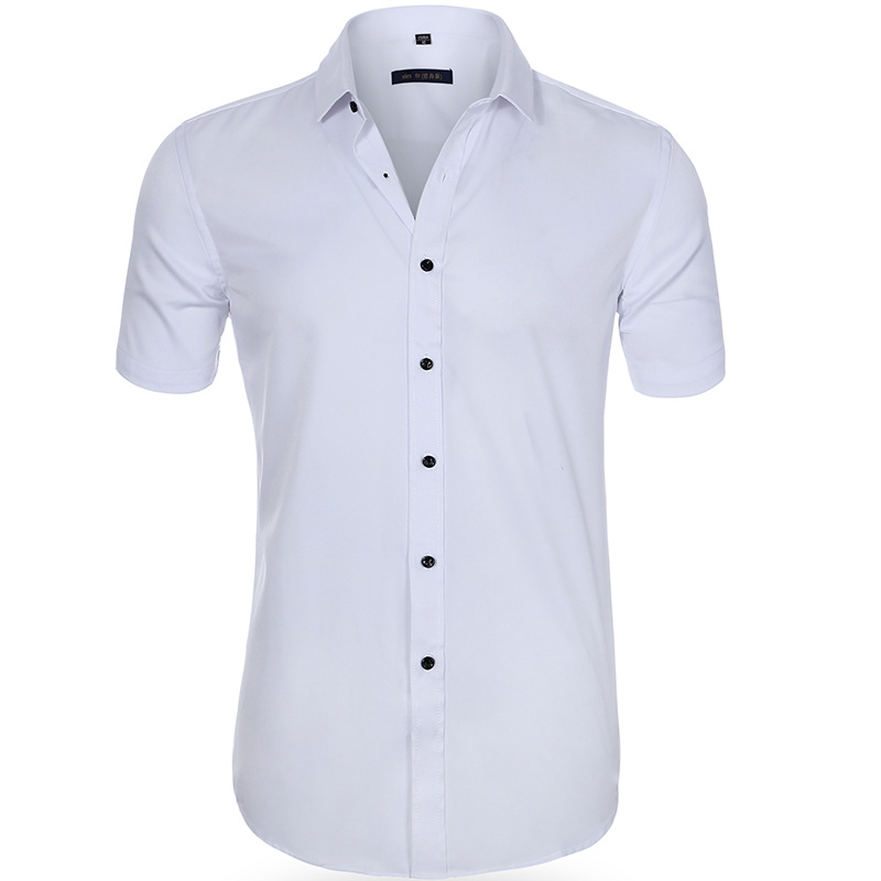 Billy | Breathable Elastic Anti-Wrinkle Shirt - White / 39 - AMVIM