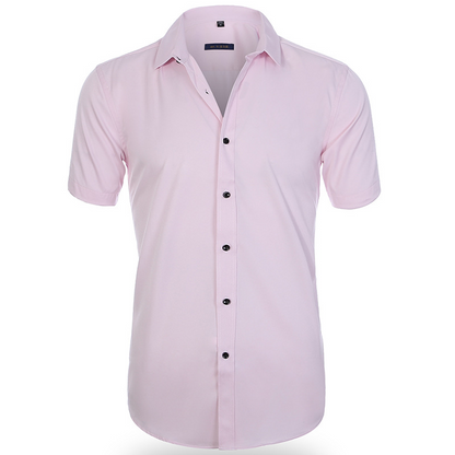 Billy | Breathable Elastic Anti-Wrinkle Shirt - Pink / 38 - AMVIM