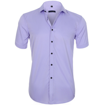 Billy | Breathable Elastic Anti-Wrinkle Shirt - Light Purple / 38 - AMVIM