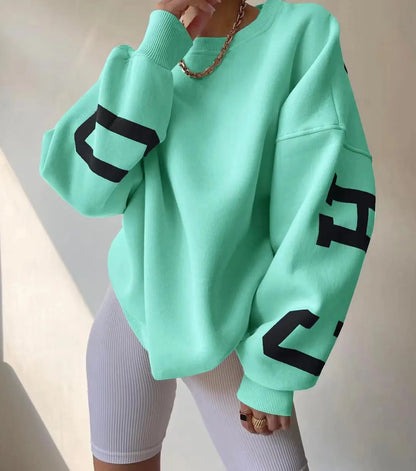 Clarissa | Casual Letters Print Sweatshirt