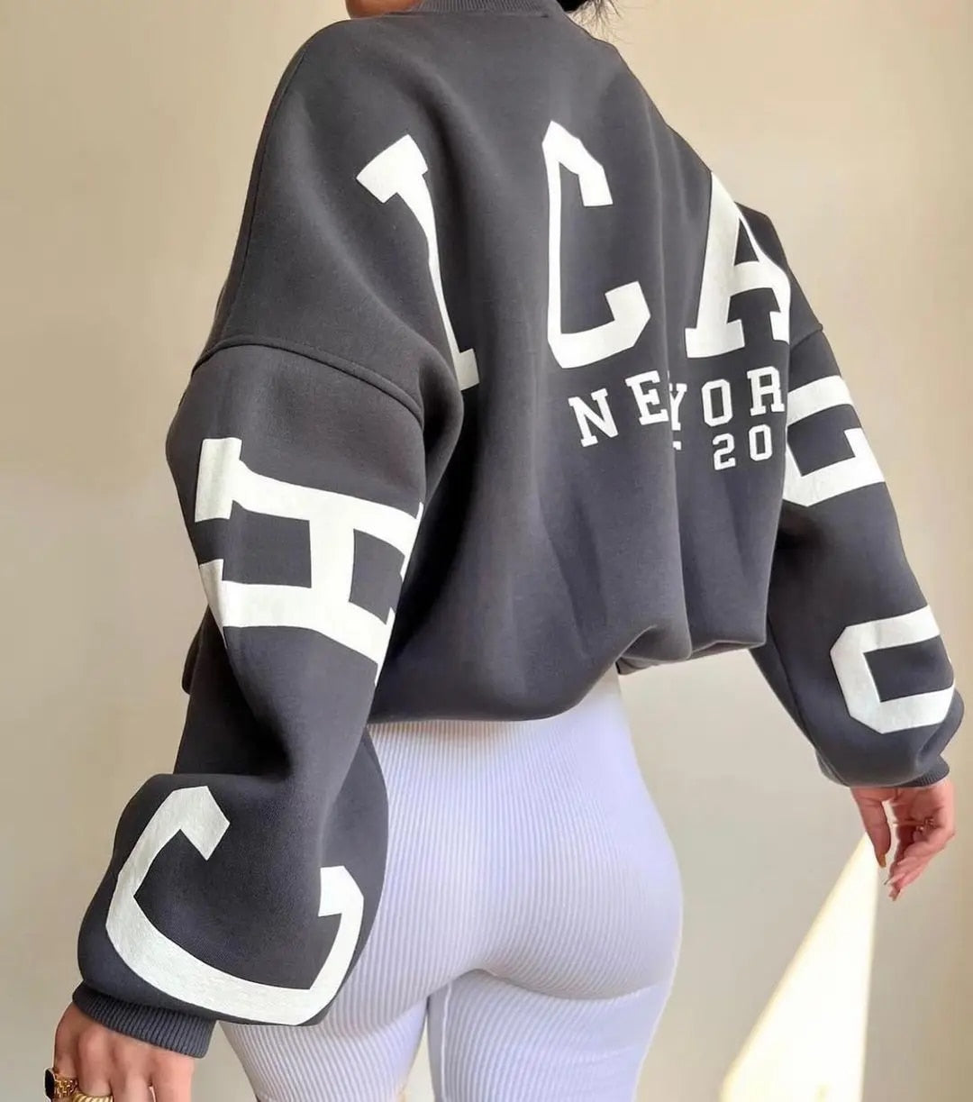 Clarissa | Casual Letters Print Sweatshirt