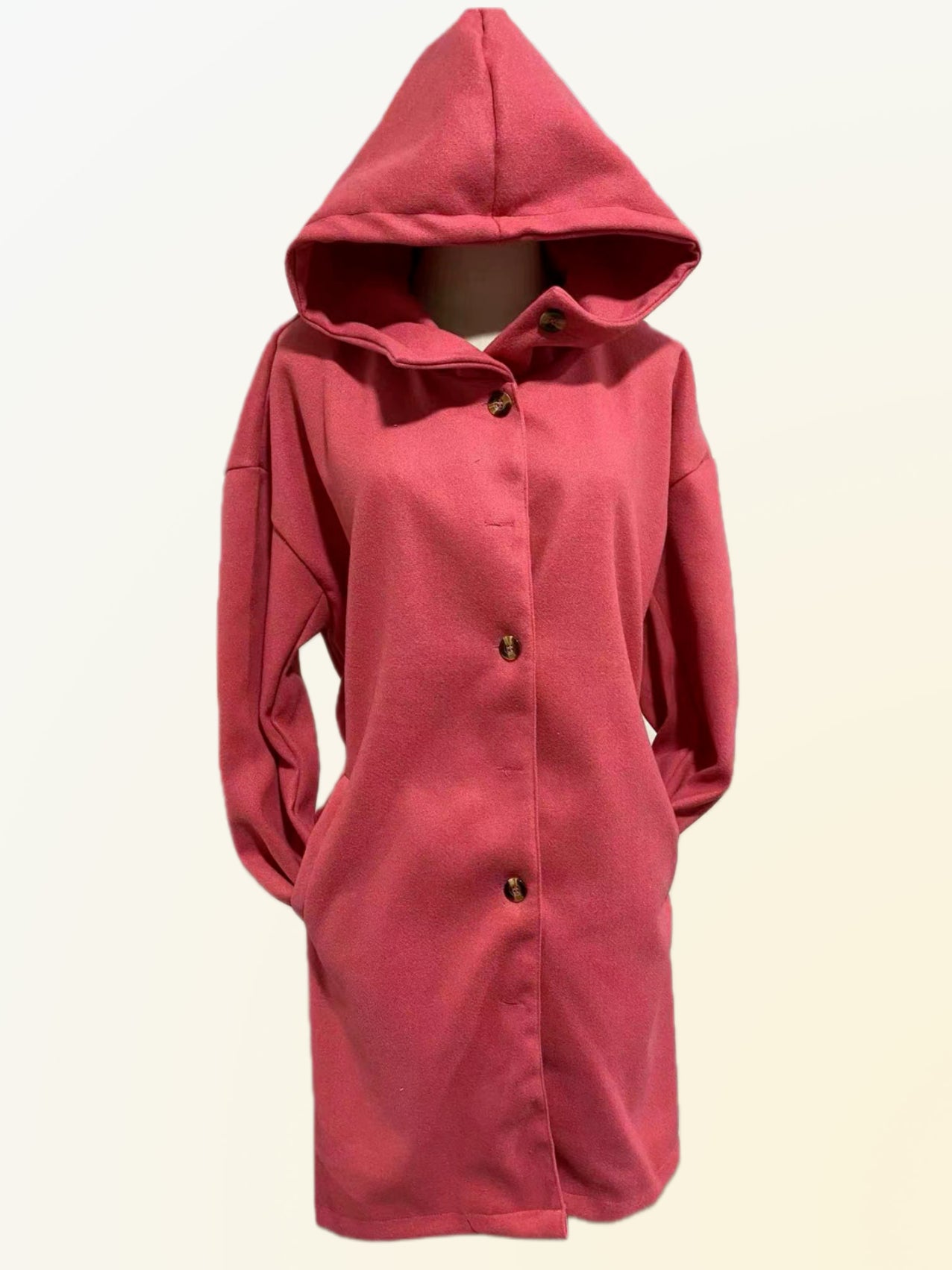 Carter | Comfortable Hooded Woolen Coat
