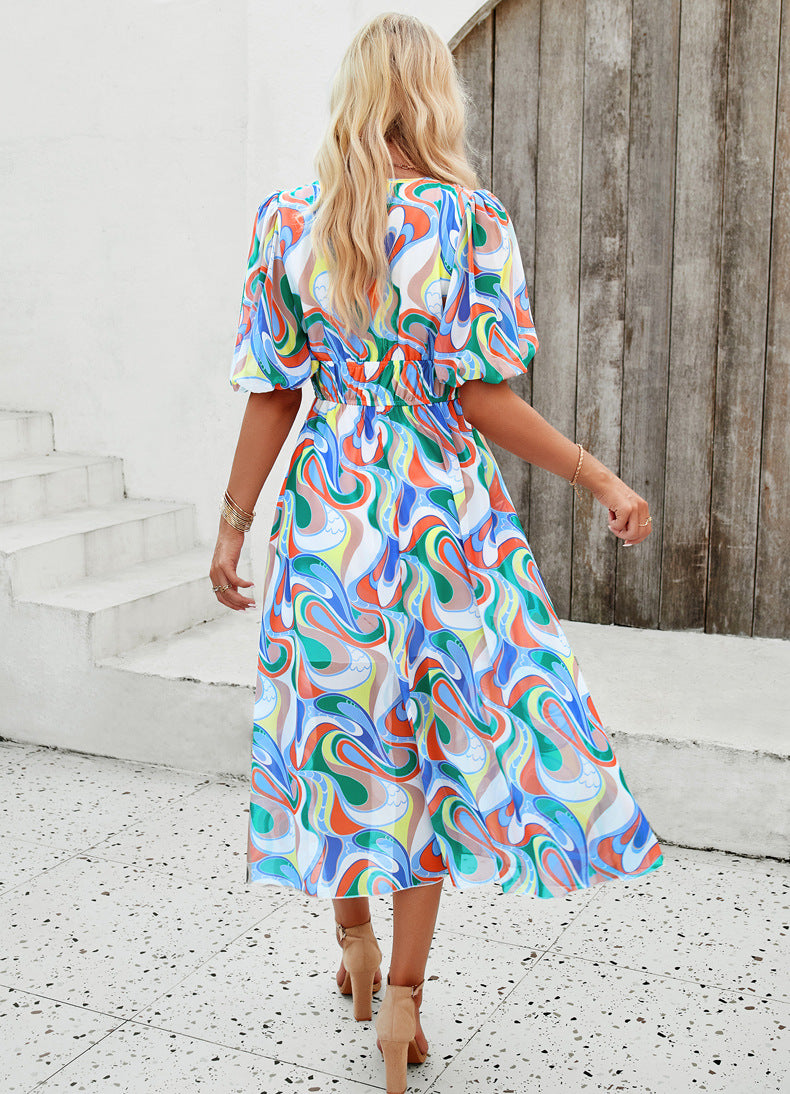 Finley | Midi-jurk met bloemmotief