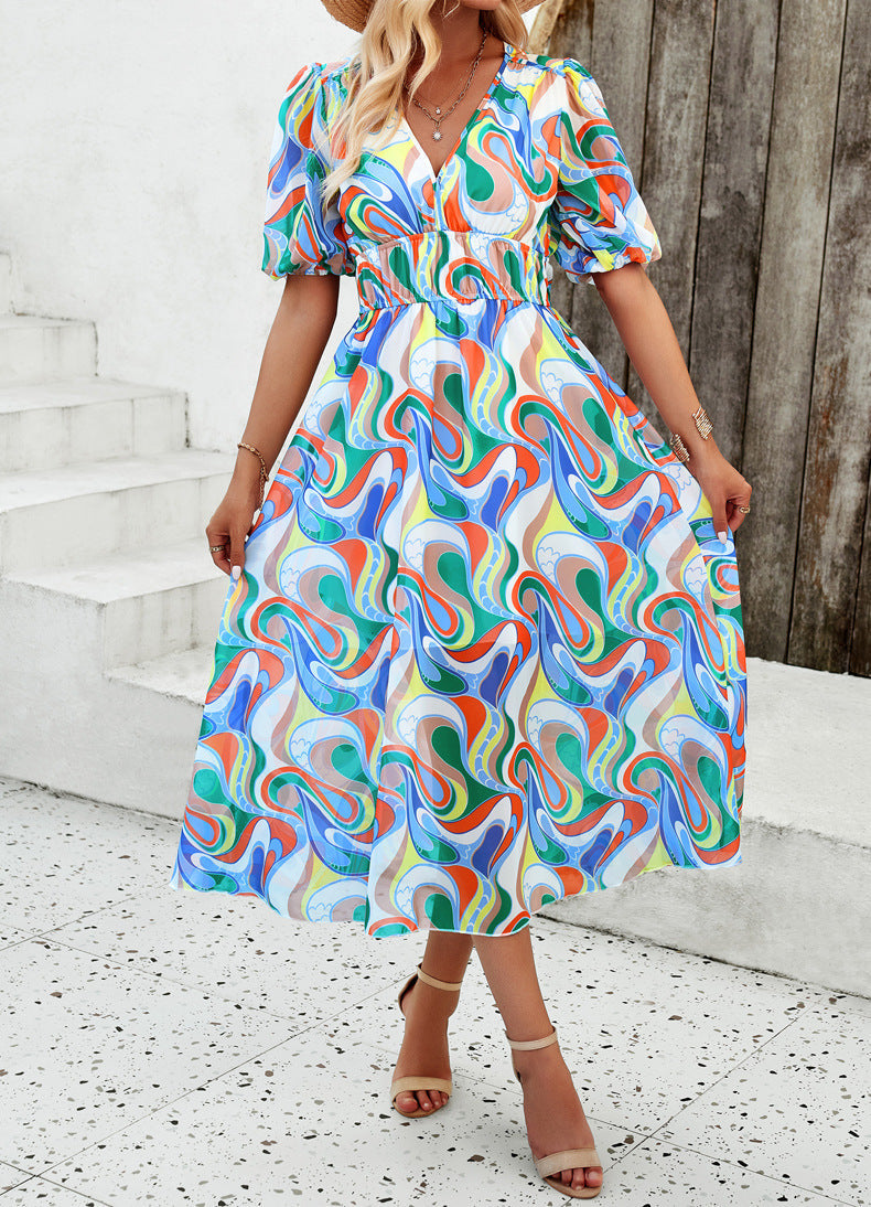 Finley | Midi-jurk met bloemmotief