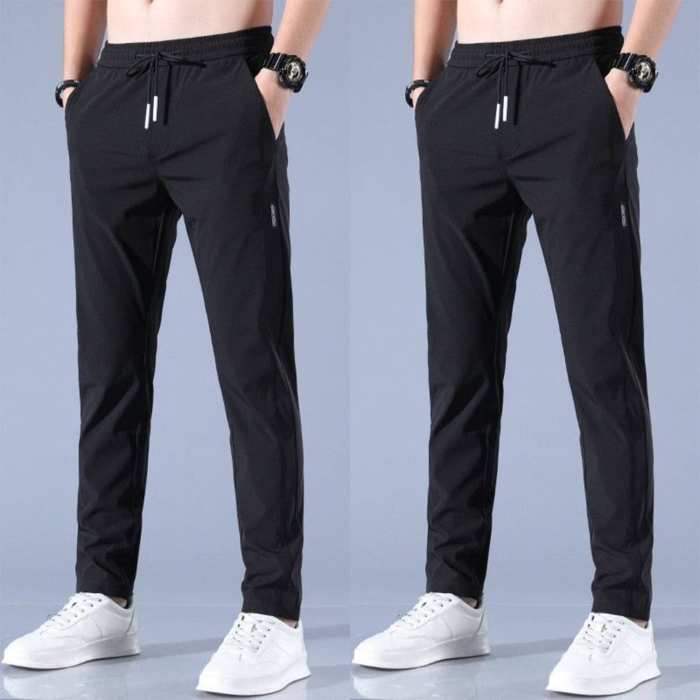 Stefan | SpeedDry Flexible Pants (1+1 FREE) - Black / Black / L - AMVIM