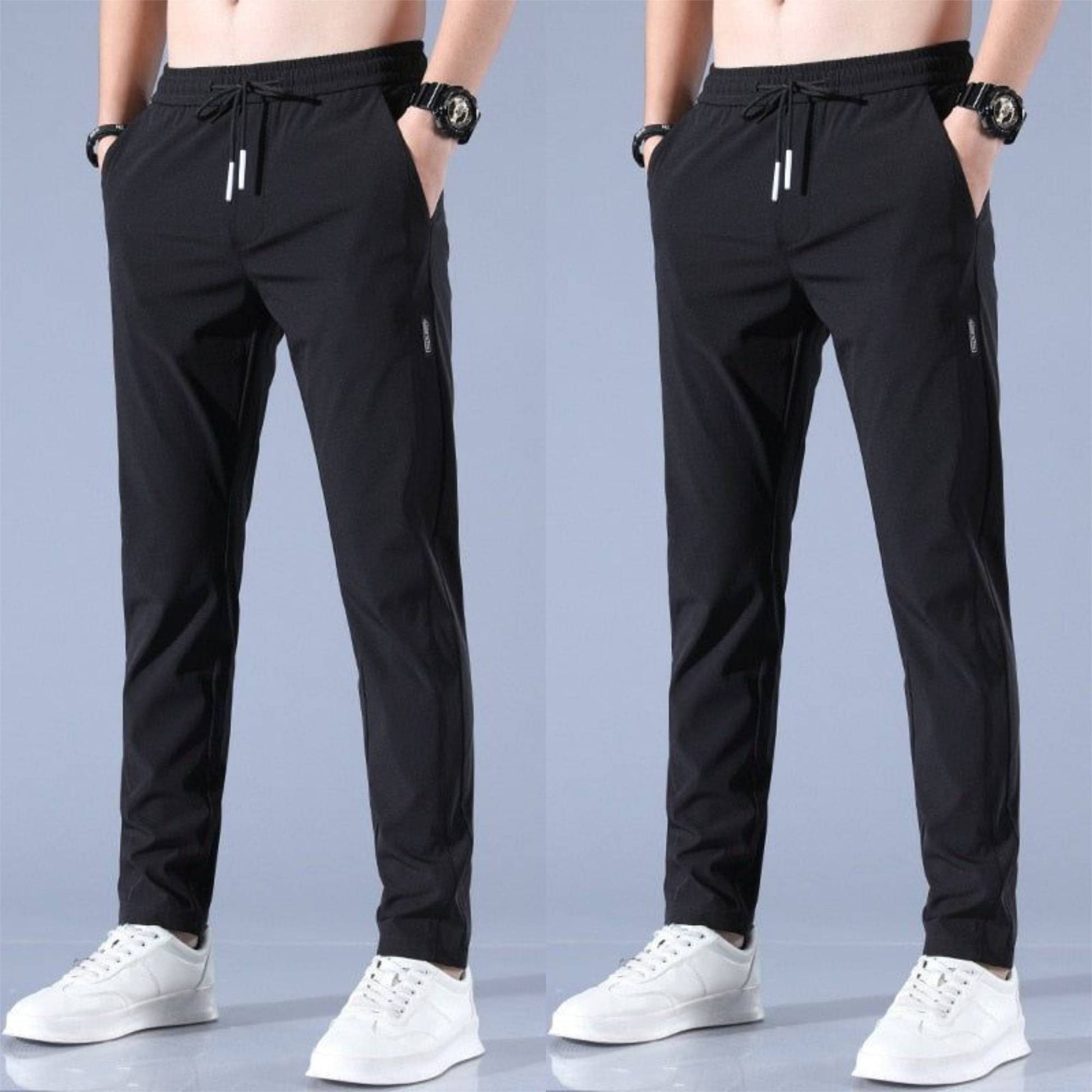 Stefan | SpeedDry Flexible Pants (1+1 FREE) - Black / Black / L - AMVIM