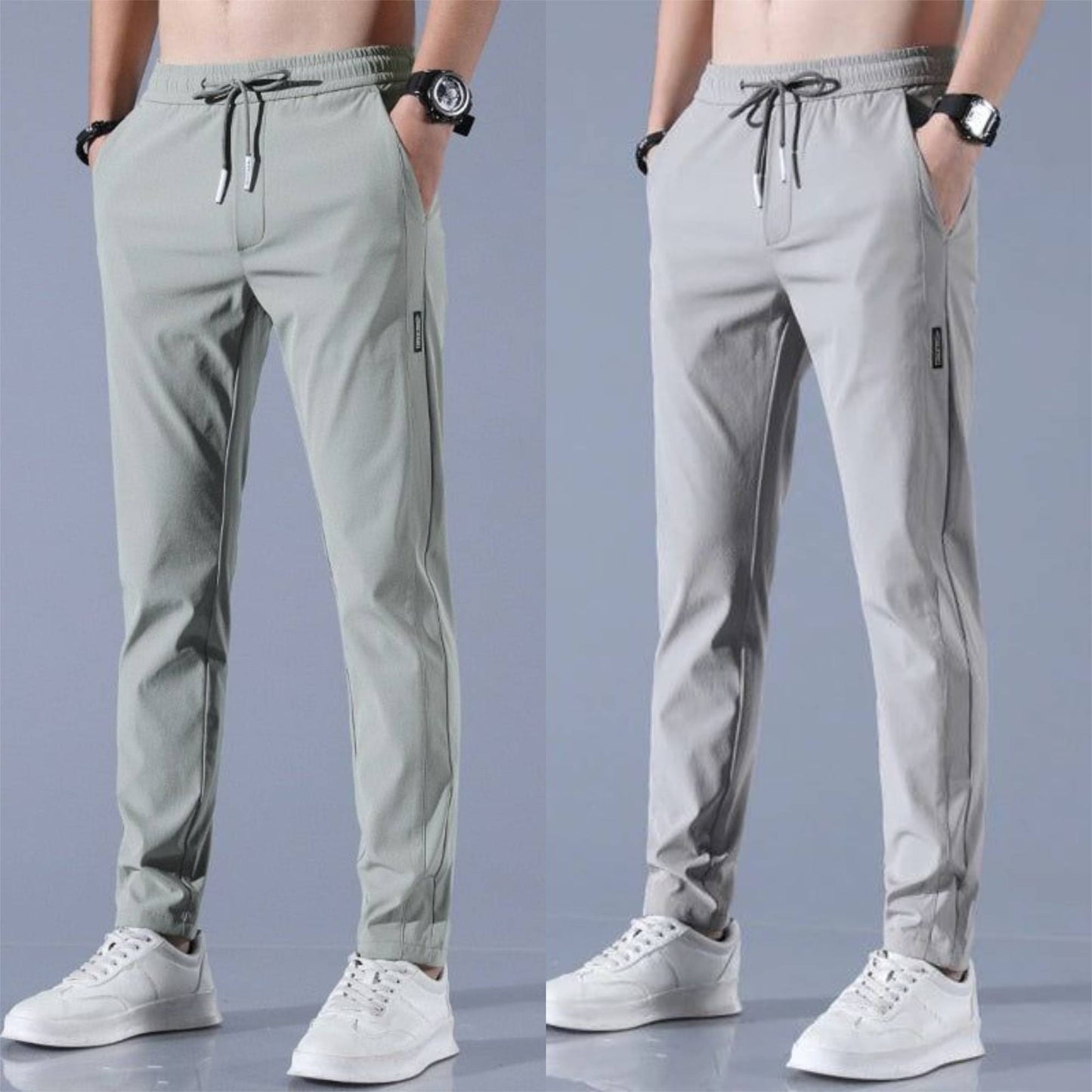 Stefan | SpeedDry Flexible Pants (1+1 FREE) - Green / Gray / L - AMVIM