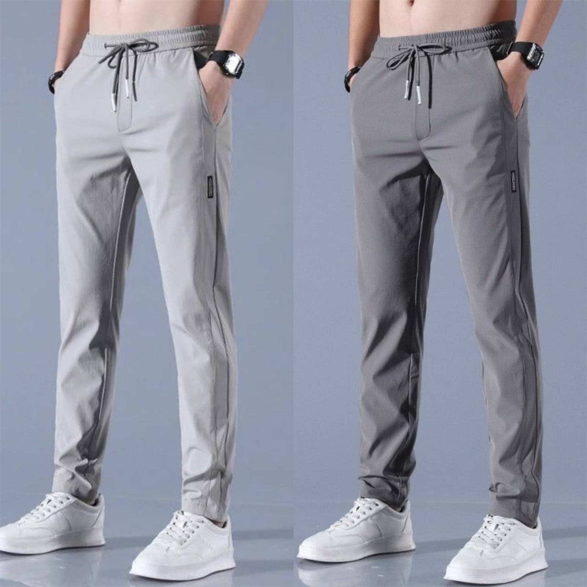 Stefan | SpeedDry Flexible Pants (1+1 FREE) - Gray / Dark Gray / L - AMVIM