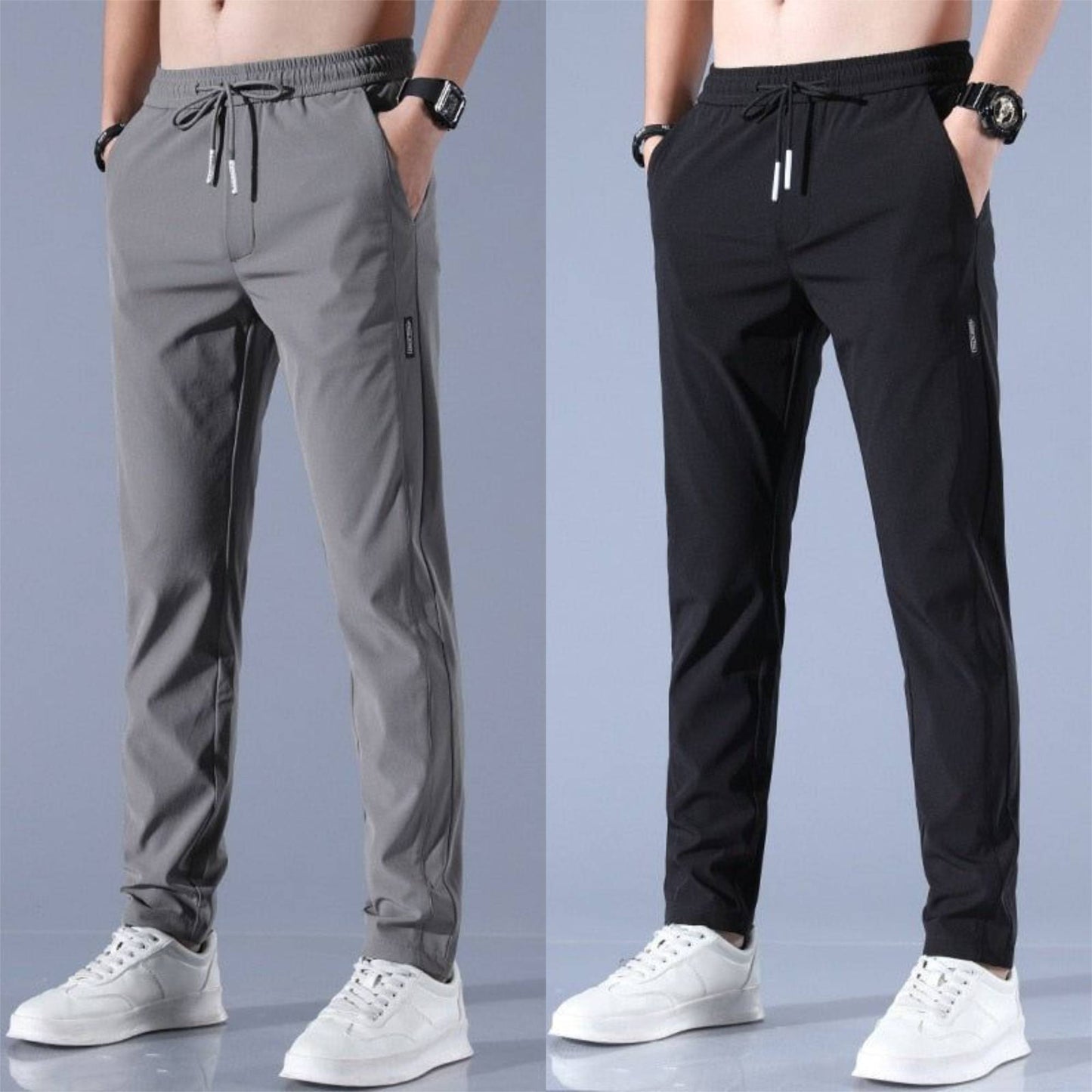 Stefan | SpeedDry Flexible Pants (1+1 FREE) - Dark Gray / Black / L - AMVIM