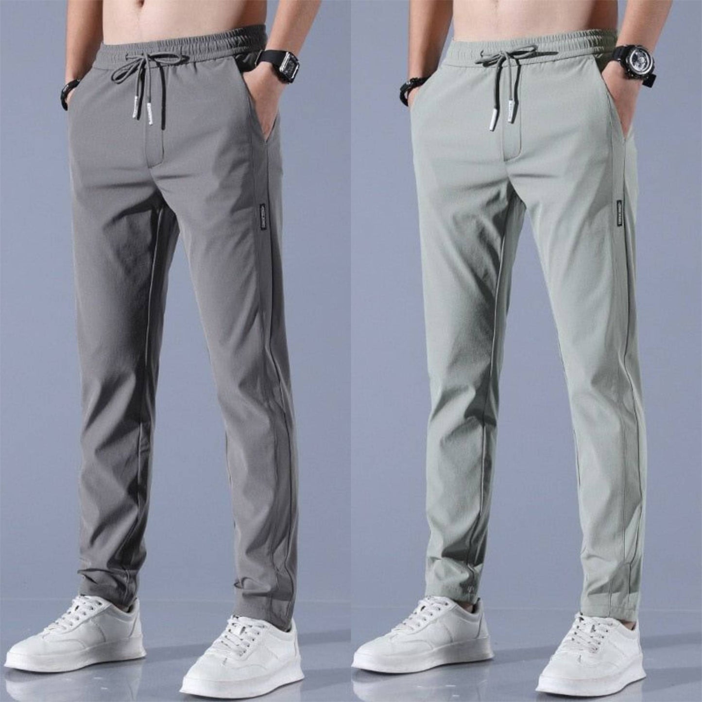 Stefan | SpeedDry Flexible Pants (1+1 FREE) - Dark Gray / Green / L - AMVIM