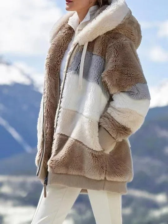 Wren | Warm Plush Hooded Jacket