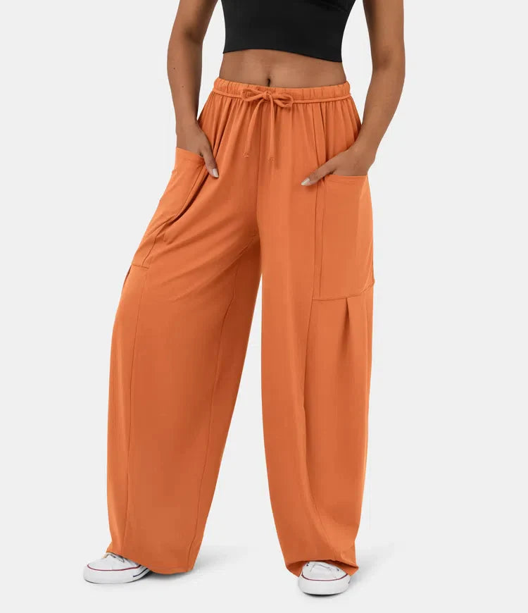 Uri | Ultimate Comfort Pants - Orange / S - AMVIM
