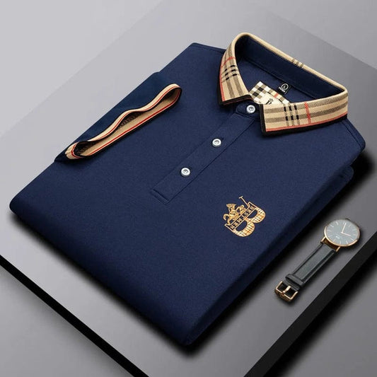 Beneto | Business Polo Shirt - Navy blue / M - AMVIM