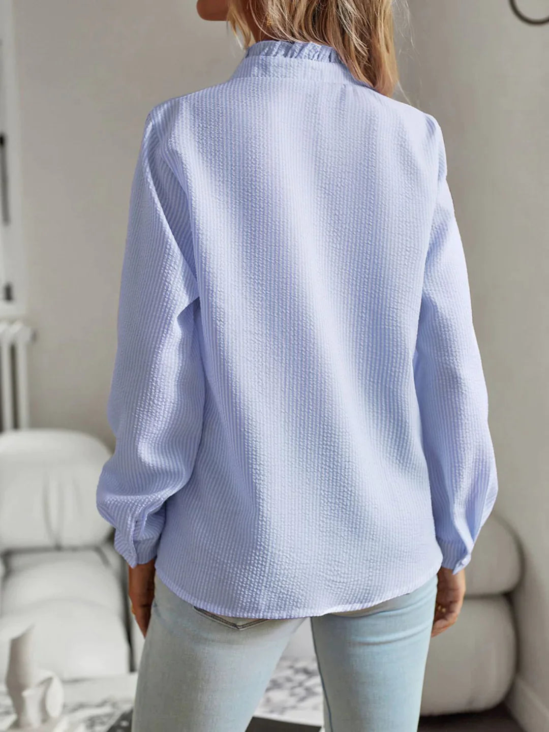 Celeste | Blue printed shirt