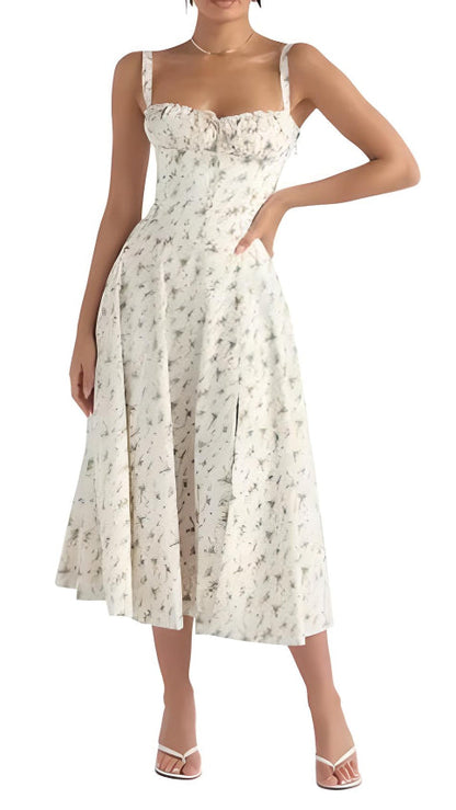 Farrah | Floral Strapless Dress