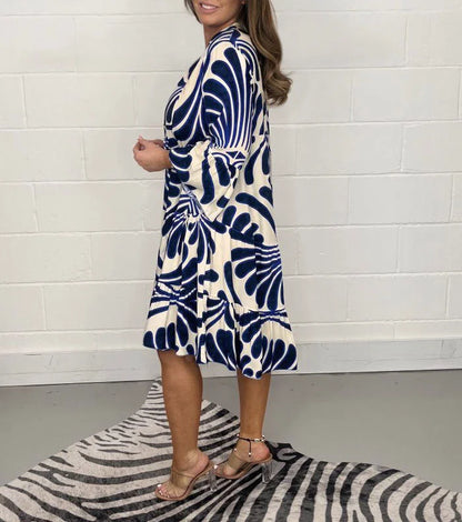 Gabriella | Summer Dress With Elegant Print - AMVIM