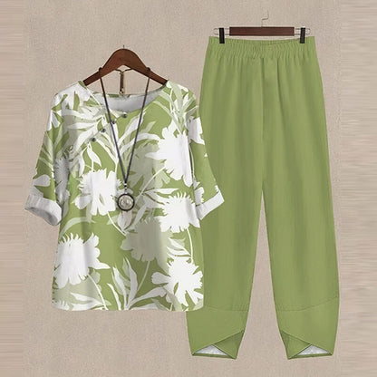Sandy | Casual Set Outfit - Green / S - AMVIM