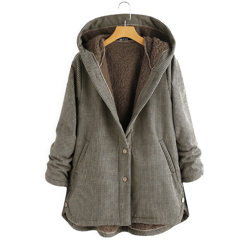 Lara | Luxurious Plush Hooded Jacket