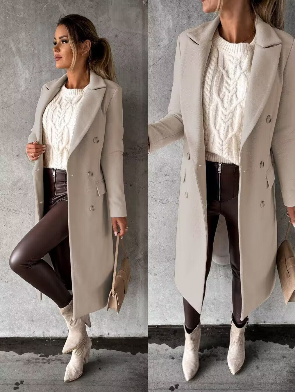 Laura | Long Stylish Winter Coat - AMVIM