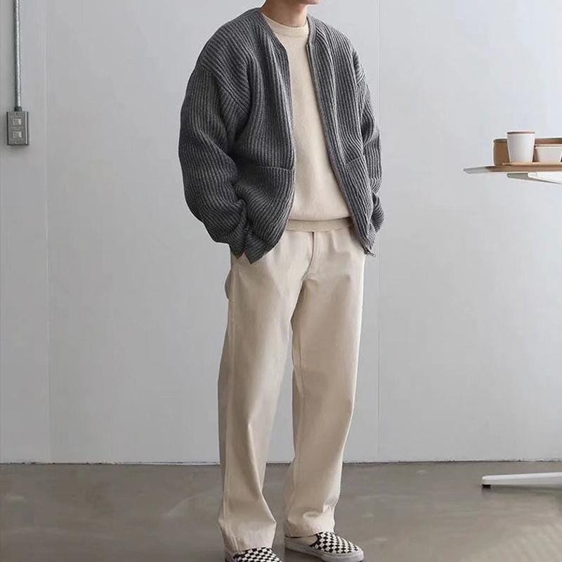 Theodore | Trendy Knitwear For Men - Grey / S - AMVIM