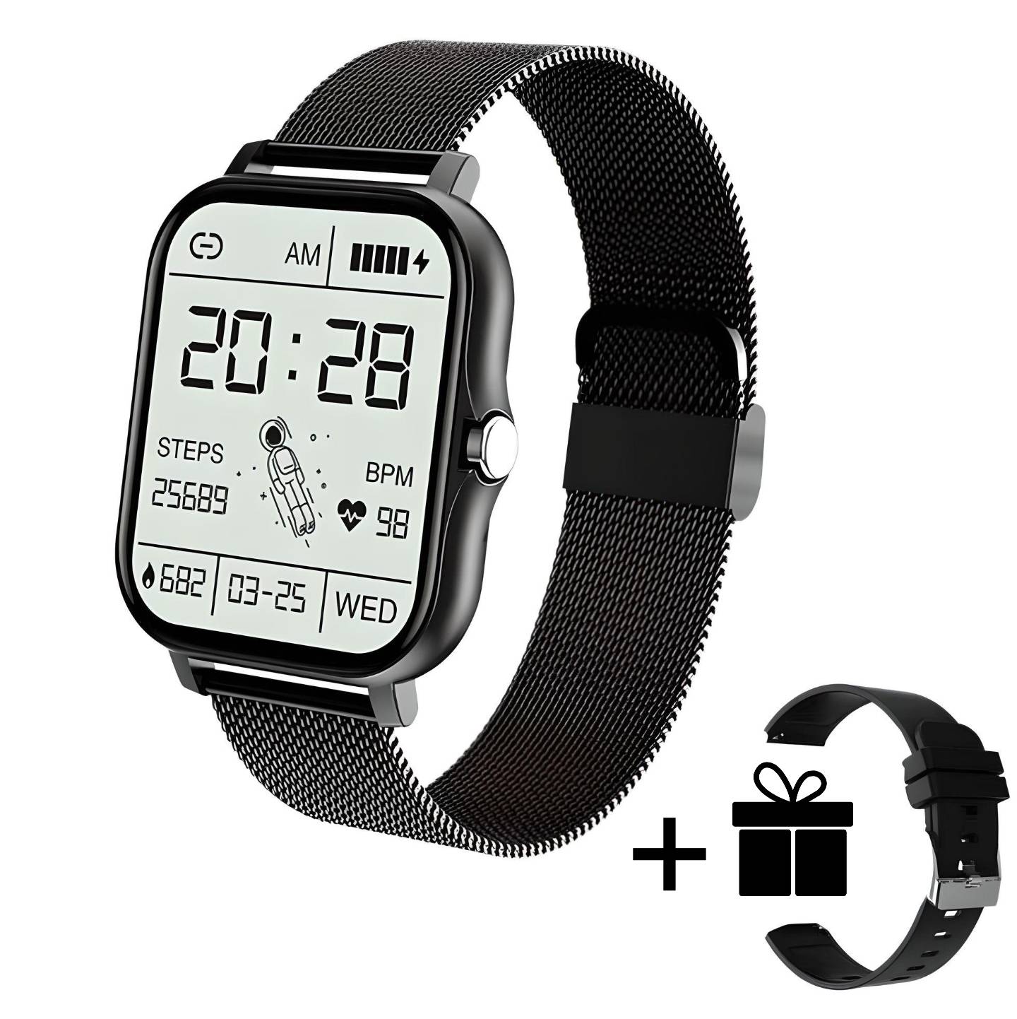 Perrin | Premium Multifunctional Smartwatch - Black - AMVIM