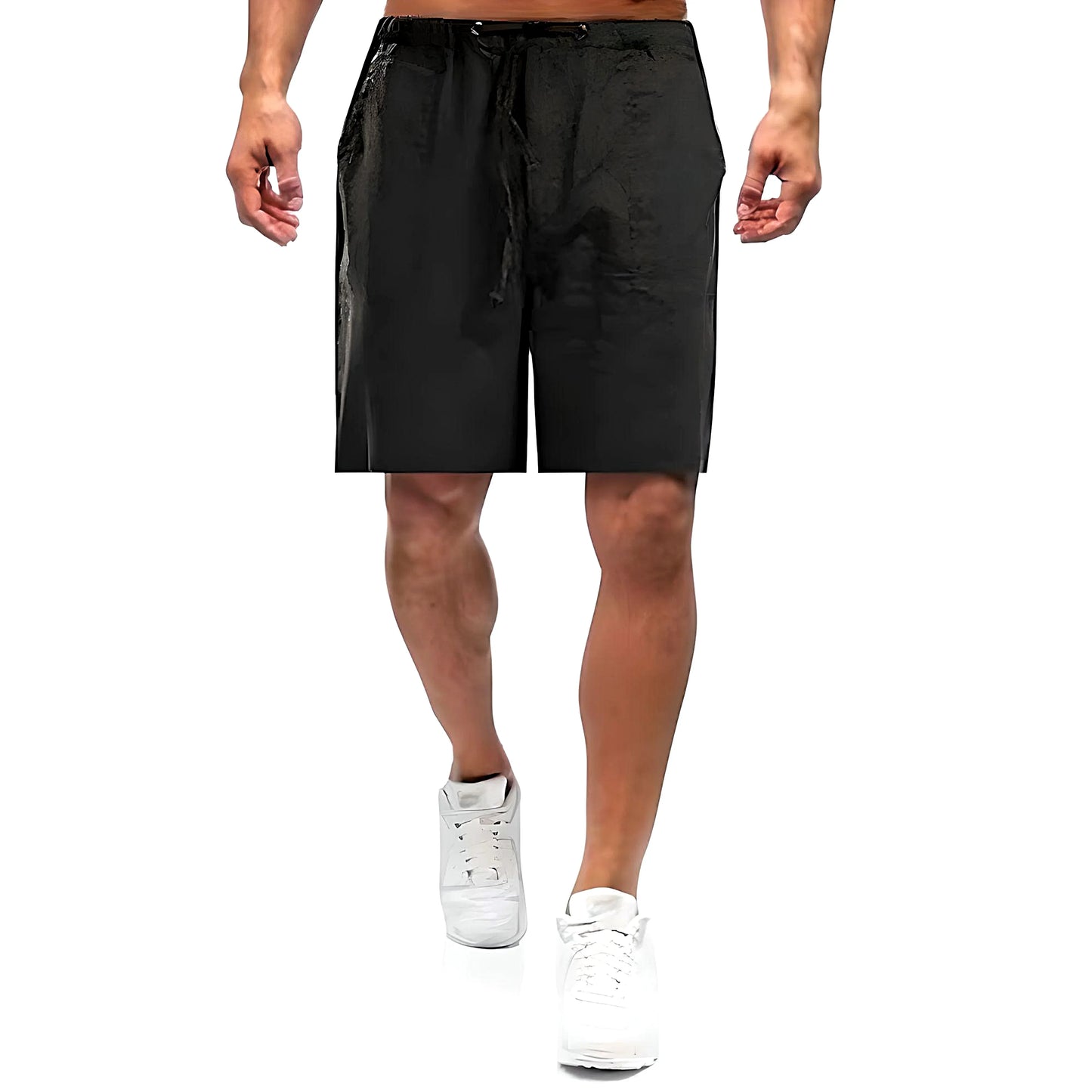 Charles | Casual Linen Shorts - Black / M - AMVIM