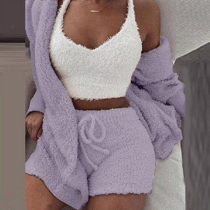 Selena | Soft & Sexy Set - Light Purple / S - AMVIM