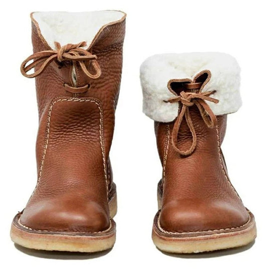 Winry | Wool-lined, Waterproof boots - Brown / 36 - AMVIM
