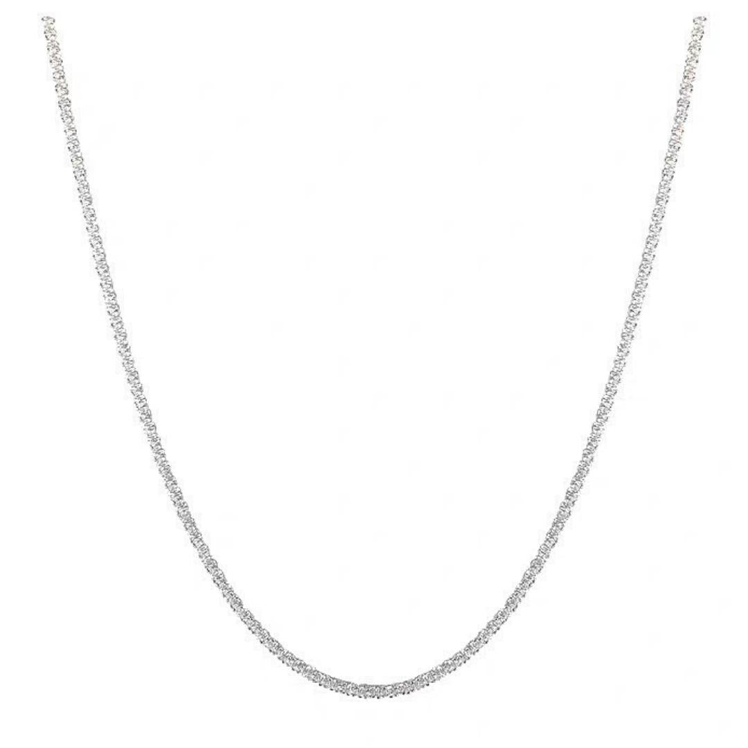Sparkly Sterling Silver Necklace - Gift Box - AMVIM