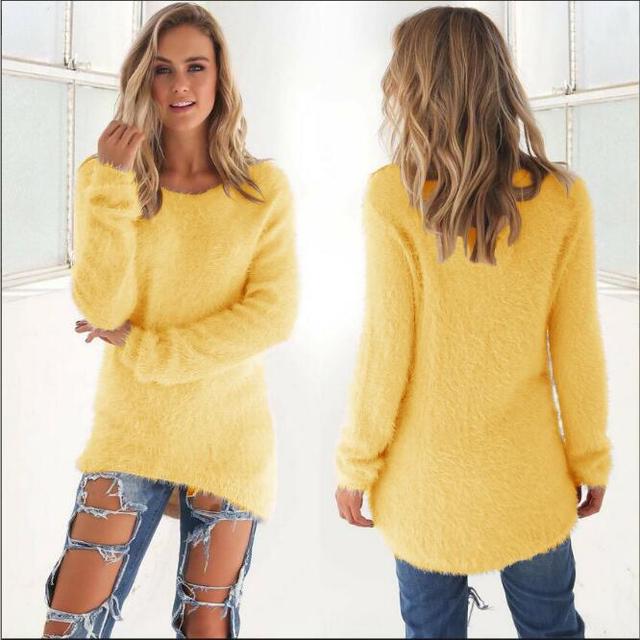 Autumn | Comfortable Warm Sweaters - Yellow / S - AMVIM