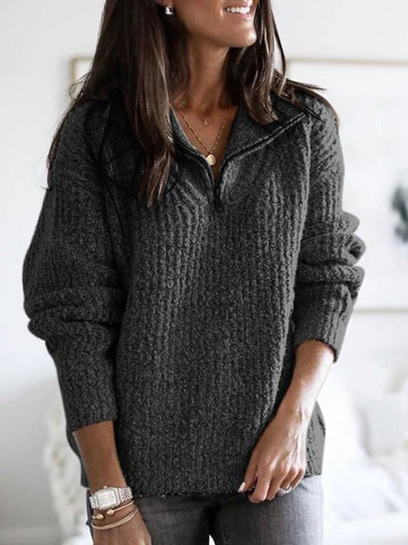 Emily | Autumn Sweater - Dark Gray / S - AMVIM