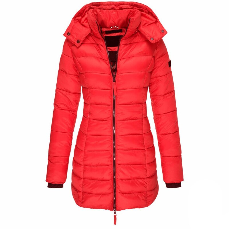 Wynter | Women Thick Warm Jacket - Red / S - AMVIM