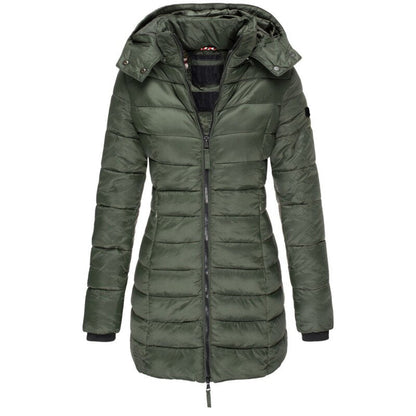 Wynter | Women Thick Warm Jacket - Army Green / S - AMVIM