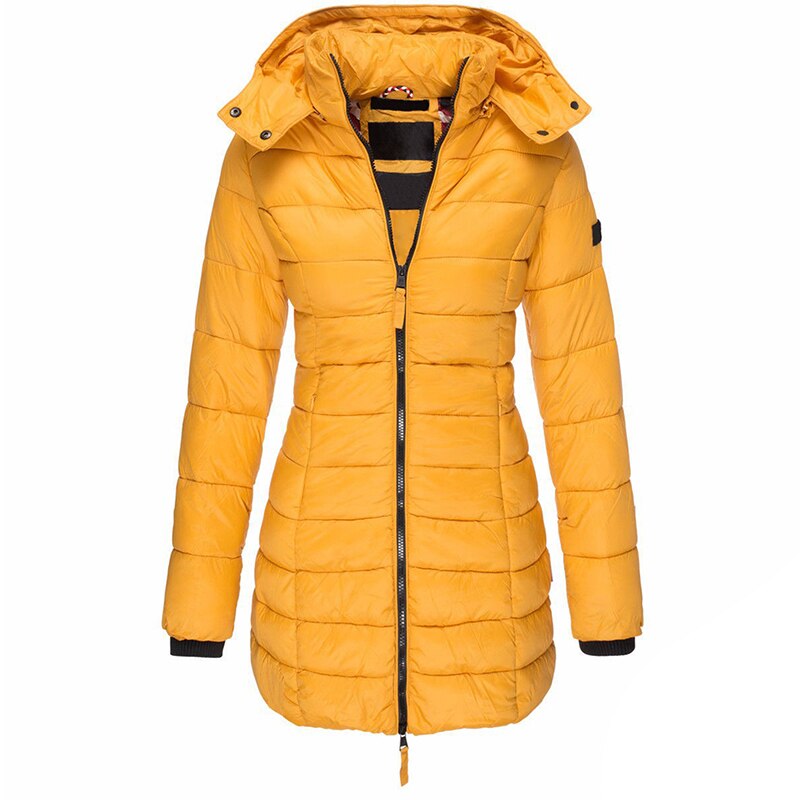 Wynter | Women Thick Warm Jacket - Yellow / S - AMVIM