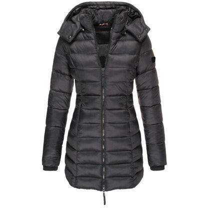Wynter | Women Thick Warm Jacket - Black / S - AMVIM